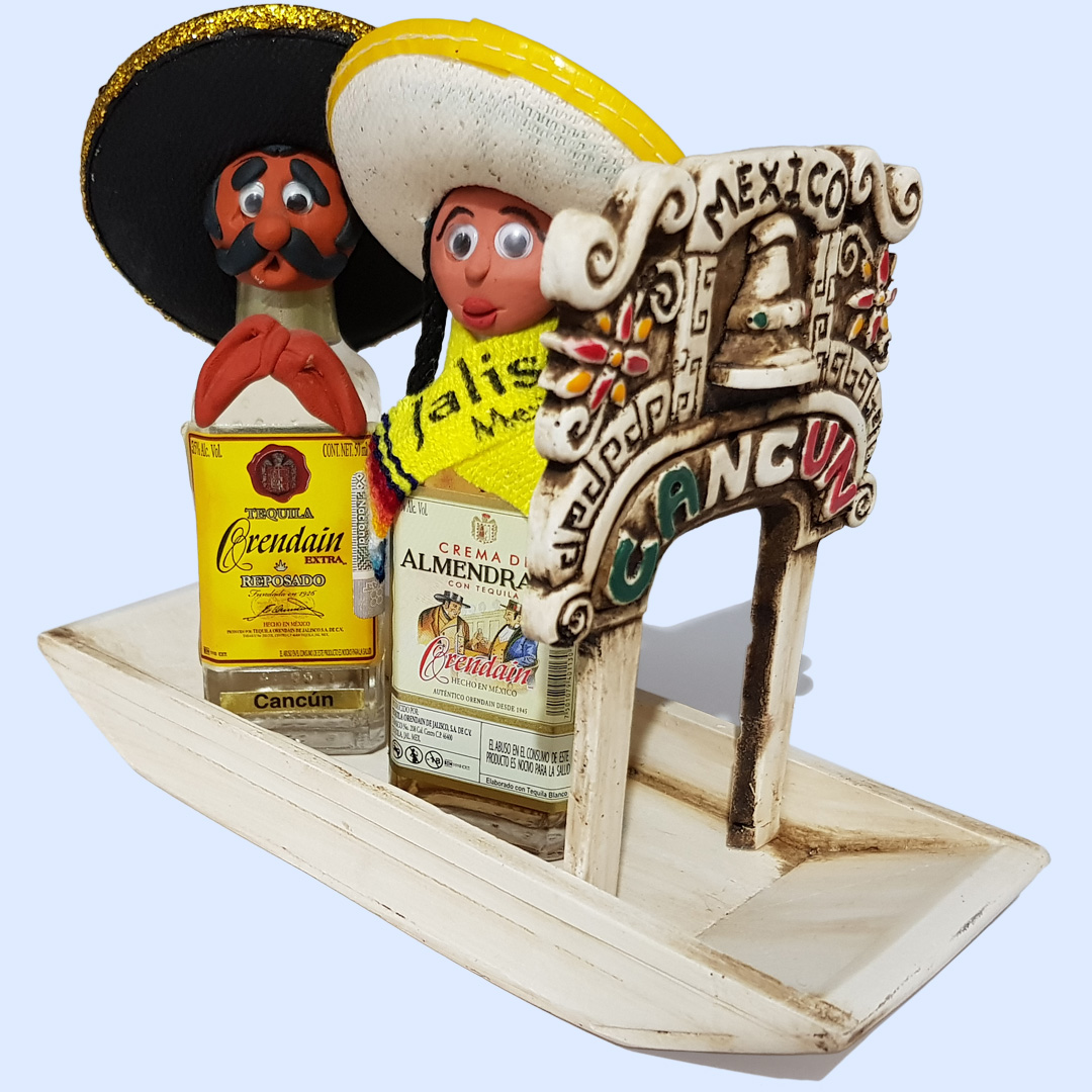 Trajinera 2Pack Tequila Orendain 50ml Los Mexicanos